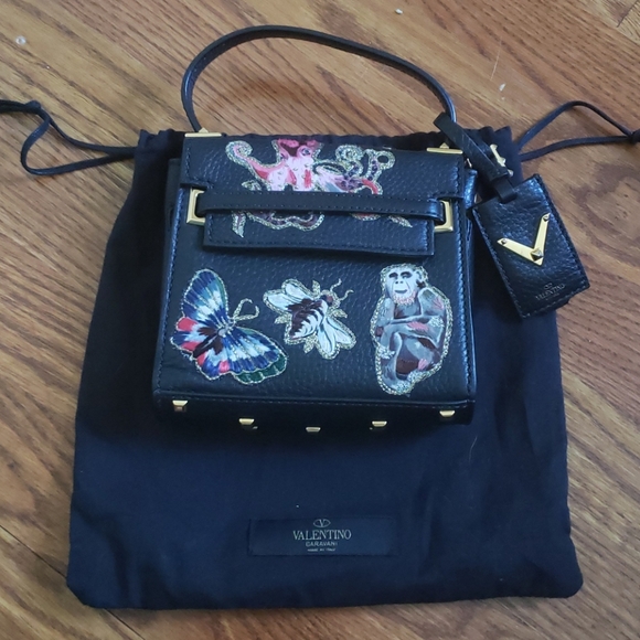 VALENTINO ROCKSTUD MICRO ANIMALI FANTASTIC FANTAS - Picture 1 of 7